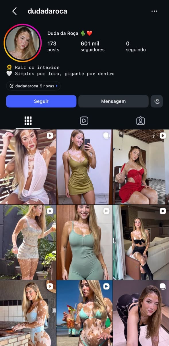 Perfil mobile com mais de 600 mil seguidores
